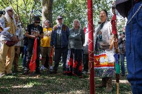 Indigenous Demonstrators Arrive To DC On Horseback