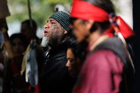 Indigenous Demonstrators Arrive To DC On Horseback