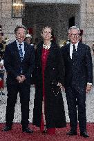 State Dinner in Honor of King and Queen of Belgium At Elysee - Paris