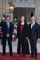 State Dinner in Honor of King and Queen of Belgium At Elysee - Paris