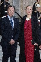 State Dinner in Honor of King and Queen of Belgium At Elysee - Paris