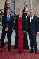 State Dinner in Honor of King and Queen of Belgium At Elysee - Paris