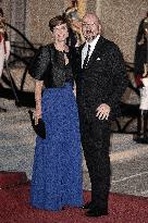 State Dinner in Honor of King and Queen of Belgium At Elysee - Paris