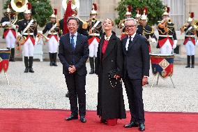 State Dinner In Honor Of King And Queen Of Belgium - Paris