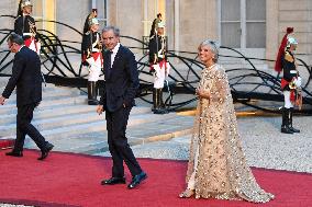 State Dinner In Honor Of King And Queen Of Belgium - Paris