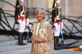 State Dinner In Honor Of King And Queen Of Belgium - Paris