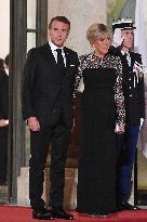 State Dinner In Honor Of King And Queen Of Belgium - Paris