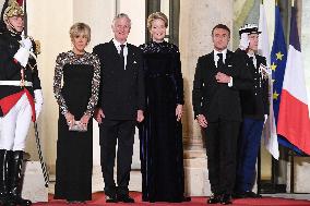 State Dinner In Honor Of King And Queen Of Belgium - Paris