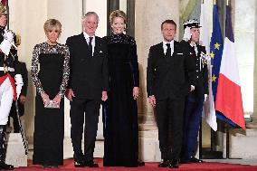 State Dinner In Honor Of King And Queen Of Belgium - Paris