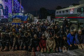 Kashmiri Muslims Pray At Shrine Of Sheikh Syed Abdul Qadir Jeelani In Srinagar