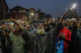 Kashmiri Muslims Pray At Shrine Of Sheikh Syed Abdul Qadir Jeelani In Srinagar