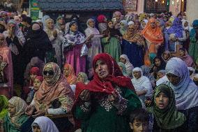 Kashmiri Muslims Pray At Shrine Of Sheikh Syed Abdul Qadir Jeelani In Srinagar