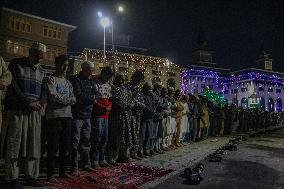 Kashmiri Muslims Pray At Shrine Of Sheikh Syed Abdul Qadir Jeelani In Srinagar