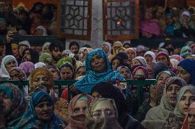 Kashmiri Muslims Pray At Shrine Of Sheikh Syed Abdul Qadir Jeelani In Srinagar