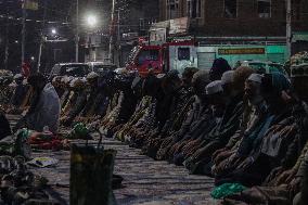 Kashmiri Muslims Pray At Shrine Of Sheikh Syed Abdul Qadir Jeelani In Srinagar