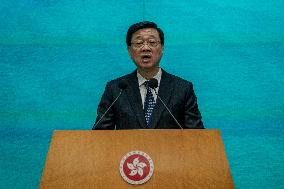 Hong Kong Chief Executive Press Conference Before Exco Meeting