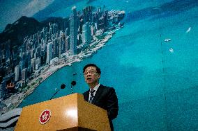 Hong Kong Chief Executive Press Conference Before Exco Meeting