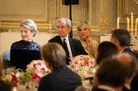 State Dinner In Honor Of King And Queen Of Belgium - Paris