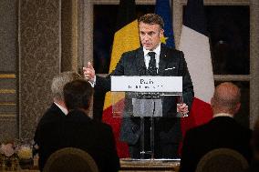 State Dinner In Honor Of King And Queen Of Belgium - Paris