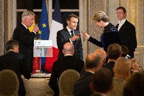 State Dinner In Honor Of King And Queen Of Belgium - Paris