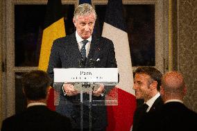 State Dinner In Honor Of King And Queen Of Belgium - Paris