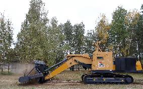 Ukrposhta gives mine clearance vehicle to Chernihiv region rescuers