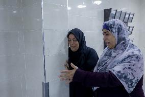 Relatives of the victims killed in the airstrike on Al-Mufti school in Nuseirat Camp