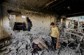 Israeli Airstrike On UNRWA School - Gaza