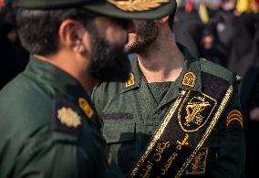 Funeral For General Abbas Nilforoushan In Tehran