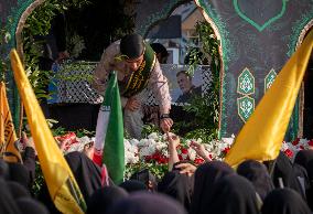 Funeral For General Abbas Nilforoushan In Tehran