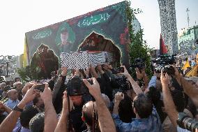 Funeral For General Abbas Nilforoushan In Tehran