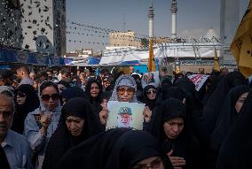 Funeral For General Abbas Nilforoushan In Tehran