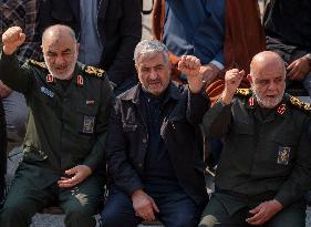 Funeral For General Abbas Nilforoushan In Tehran