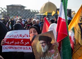 Funeral For General Abbas Nilforoushan In Tehran