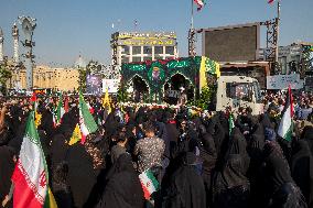 Funeral For General Abbas Nilforoushan In Tehran