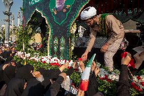 Funeral For General Abbas Nilforoushan In Tehran