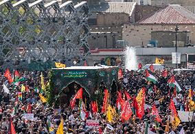 Funeral For General Abbas Nilforoushan In Tehran