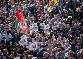 Funeral For General Abbas Nilforoushan In Tehran