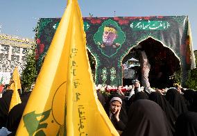 Funeral For General Abbas Nilforoushan In Tehran