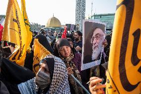 Funeral For General Abbas Nilforoushan In Tehran