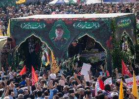 Funeral For General Abbas Nilforoushan In Tehran