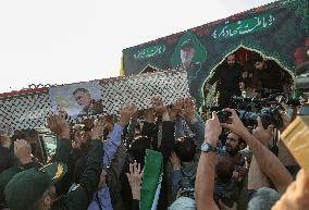 Funeral For General Abbas Nilforoushan In Tehran