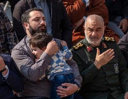 Funeral For General Abbas Nilforoushan In Tehran