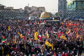 Funeral For General Abbas Nilforoushan In Tehran