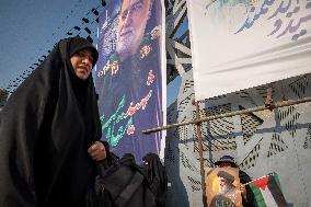 Funeral For General Abbas Nilforoushan In Tehran