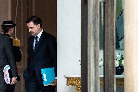 Council Of Ministers At The Elysee Palace