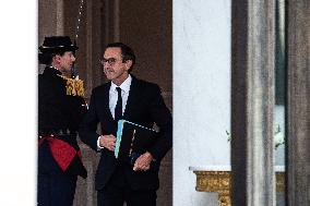 Council Of Ministers At The Elysee Palace