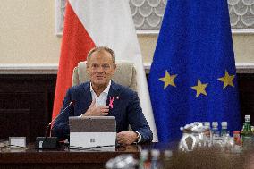 Weekly Meeting Of Poland's Prime Minister Donald Tusk With  The Ministers.