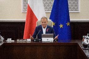 Weekly Meeting Of Poland's Prime Minister Donald Tusk With  The Ministers.