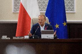 Weekly Meeting Of Poland's Prime Minister Donald Tusk With  The Ministers.